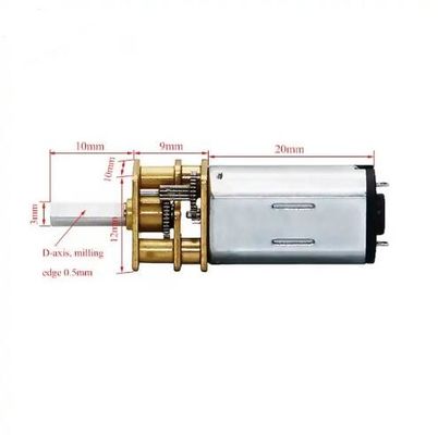 12 mm versnellingsbak Metalen versnellingsbak DC-motor 45 Rpm 1.5V 24V 0,7 Watt Voor deur slot