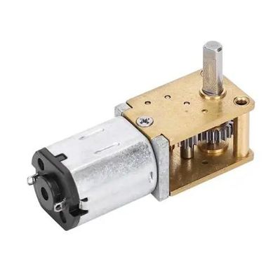 6V - 12V borstel DC-versnellingsmotor Horizontale worm korte as DC Micro Metal Gear Motor
