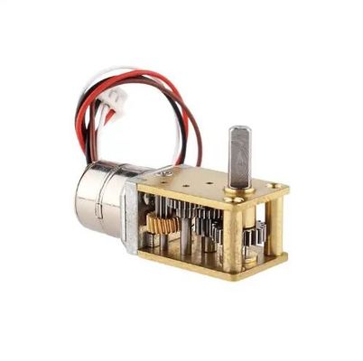 12 mm rechthoekige DC wormversnellingsmotor Permanente magneet borstelloze stappenmotor