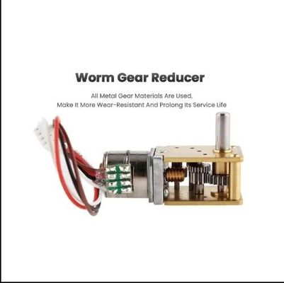 12 mm rechthoekige DC wormversnellingsmotor Permanente magneet borstelloze stappenmotor